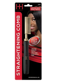 Hot & Hotter Thermal Straightening Comb Medium Teeth, 1 Count Hair Straightener, Black & Gold