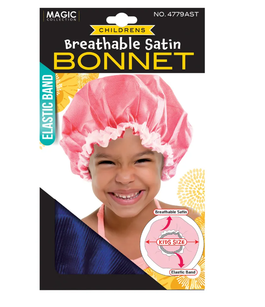 Children's Breathable Satin Bonnet