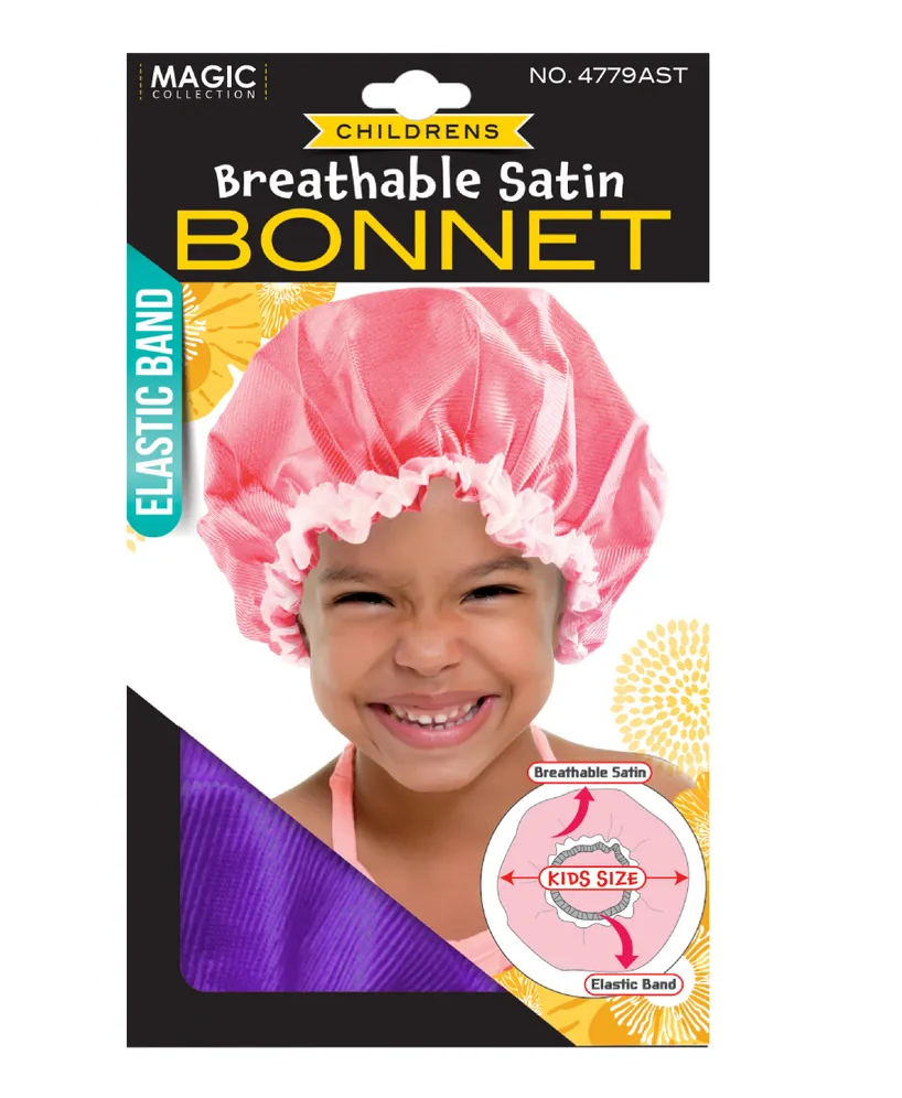 Children's Breathable Satin Bonnet