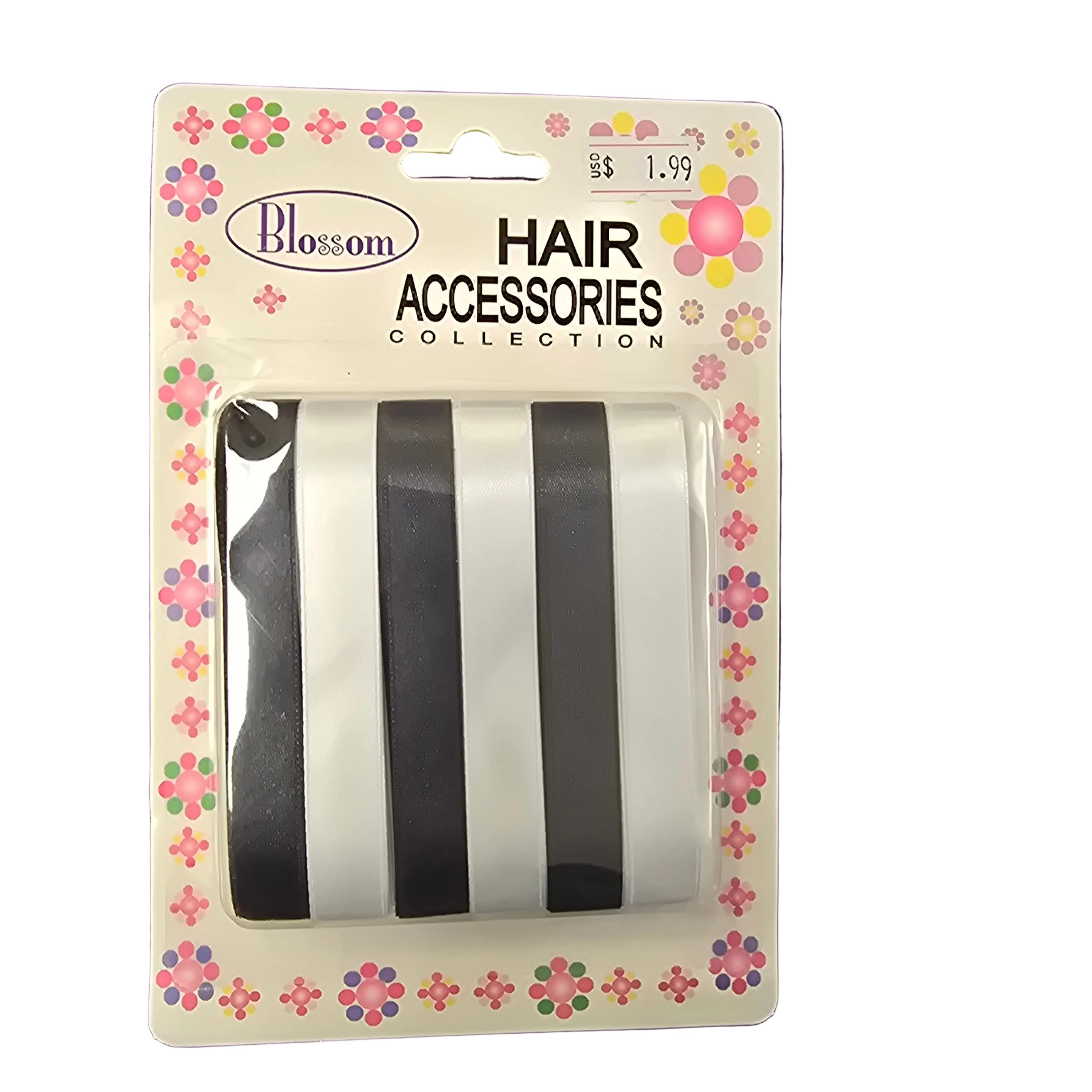 Hair Ribbon BLACK/WHITE