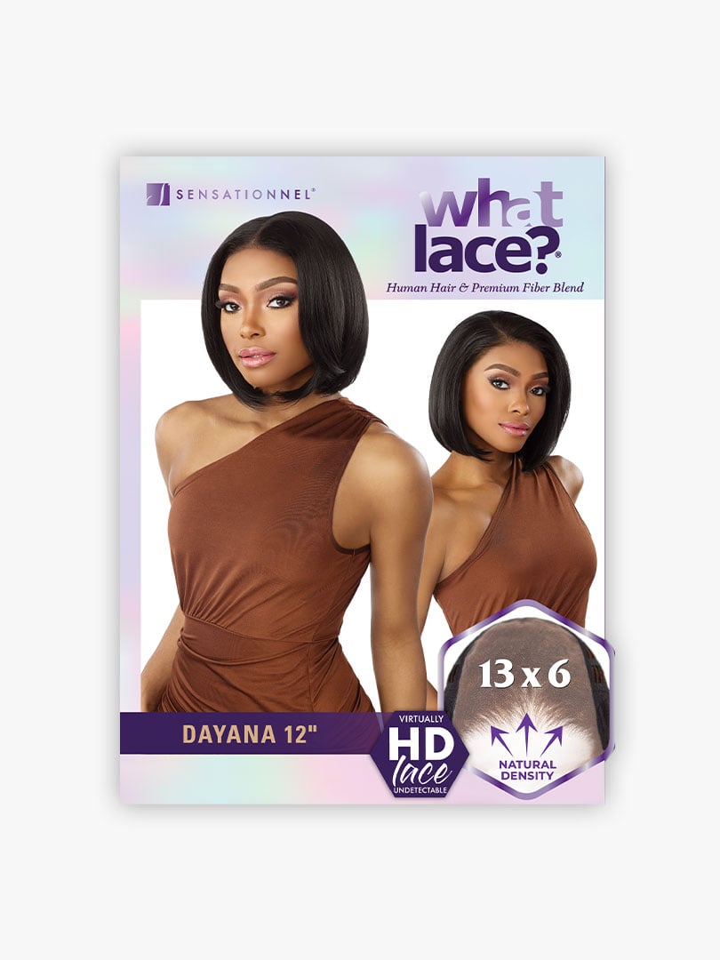 WHAT LACE? HUMAN HAIR BLEND DAYANA 12″ Color 613
