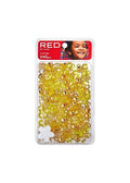 Red Kiss Large Gold Beads 240pcs HA11
