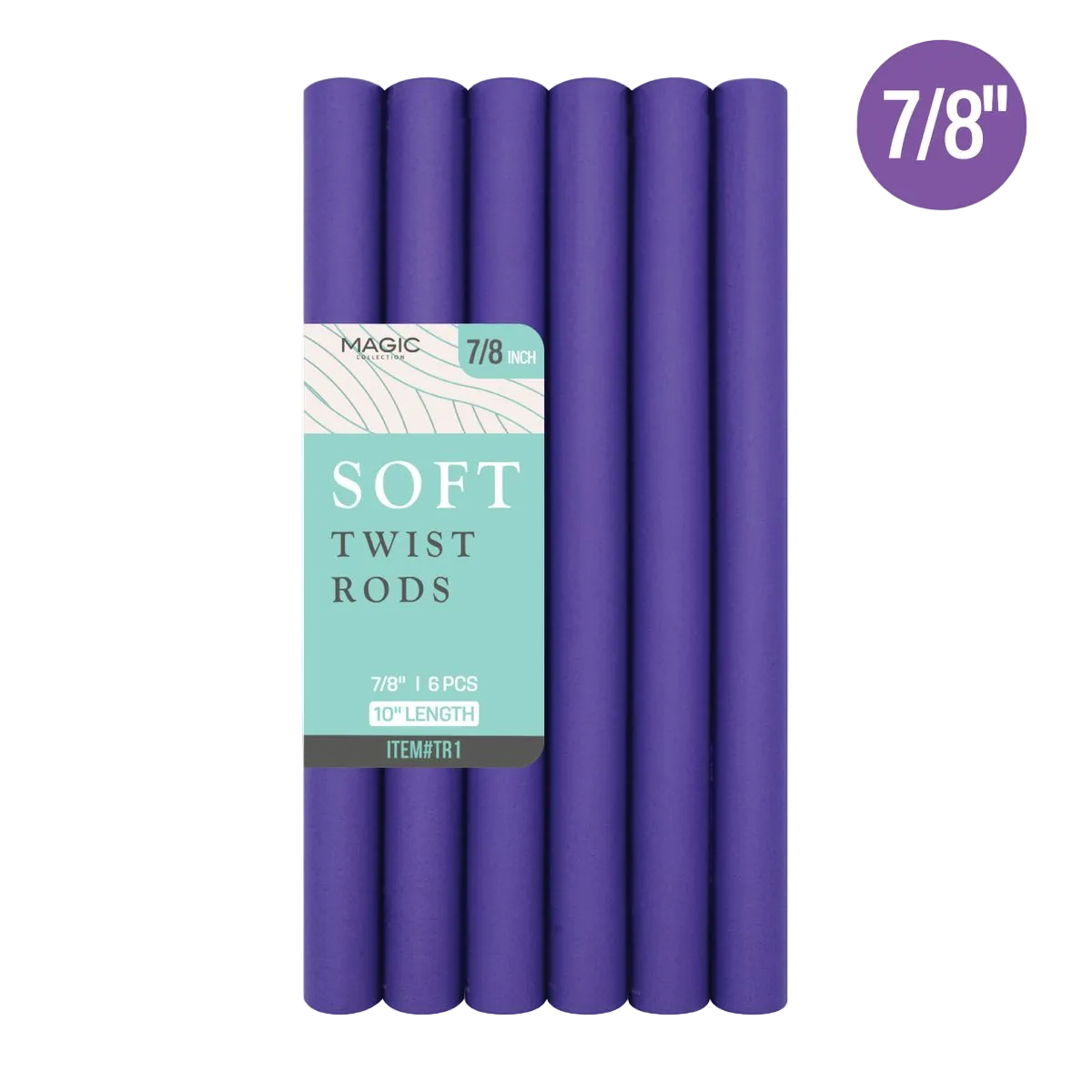 10" Twist Rods 7/8 Purple