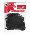 Annie Black Rubber Bands - 1" (300ct)