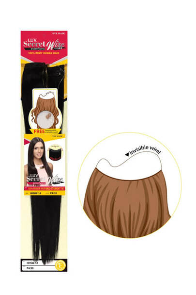 100% Remy Human Hair Secret Wire Extension Clip 20″