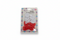 Sunflower Barrette - Red/WHI