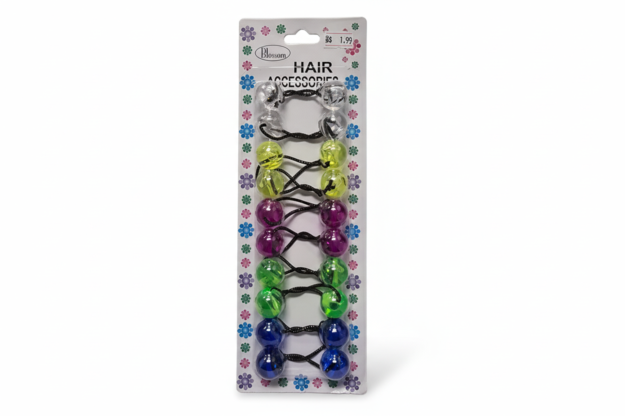 BLOSSOM - Hair Accessories Hair Knockers 10PCs Clear Asst