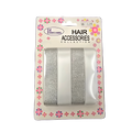 Hair Ribbon SILVER/WHITE
