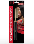 Hot & Hotter Thermal Straightening Comb Medium Teeth, 1 Count Hair Straightener, Black & Gold