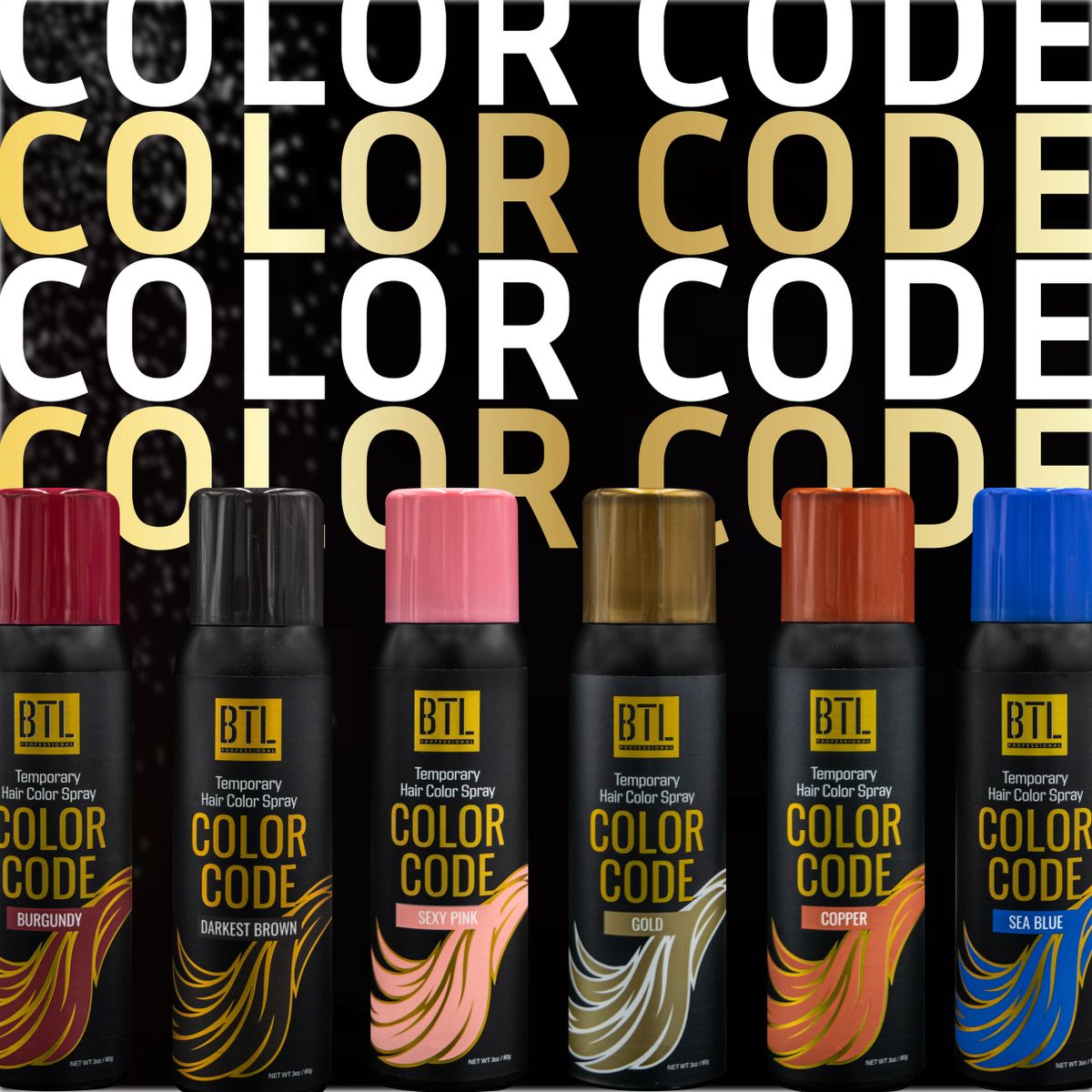 BTL Color Code Temporary Hair Spray